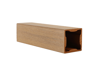 WPC timber tube, outdoor co-extrusion, 50X50mm, stylish design, slip-resistant