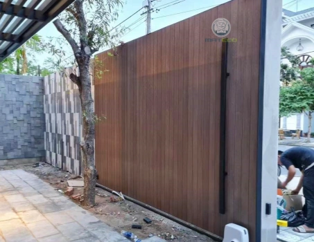 WPC wall panels for outdoor gate