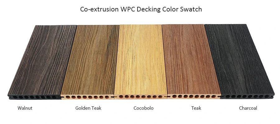 WPC decking color swatch