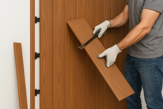 remove the WPC wall panels